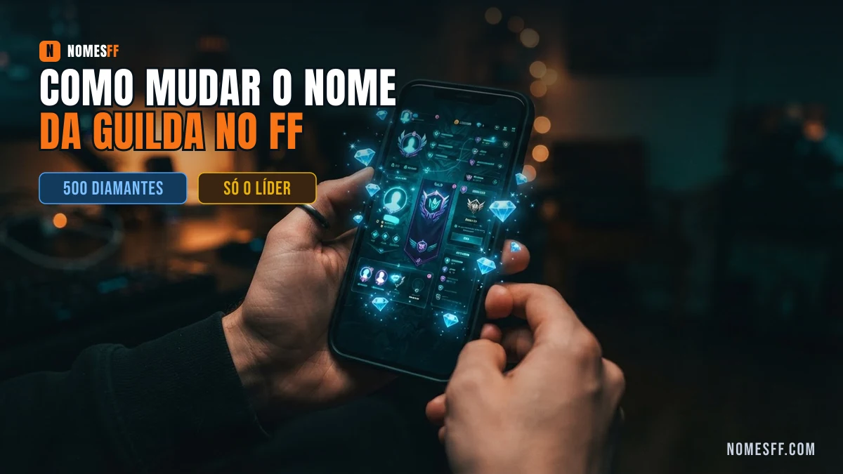 Como mudar o nome da guilda no Free Fire — 500 diamantes, só o líder