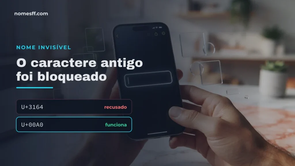 Caractere Invisível para Copiar e Nome Invisível FF (2026)