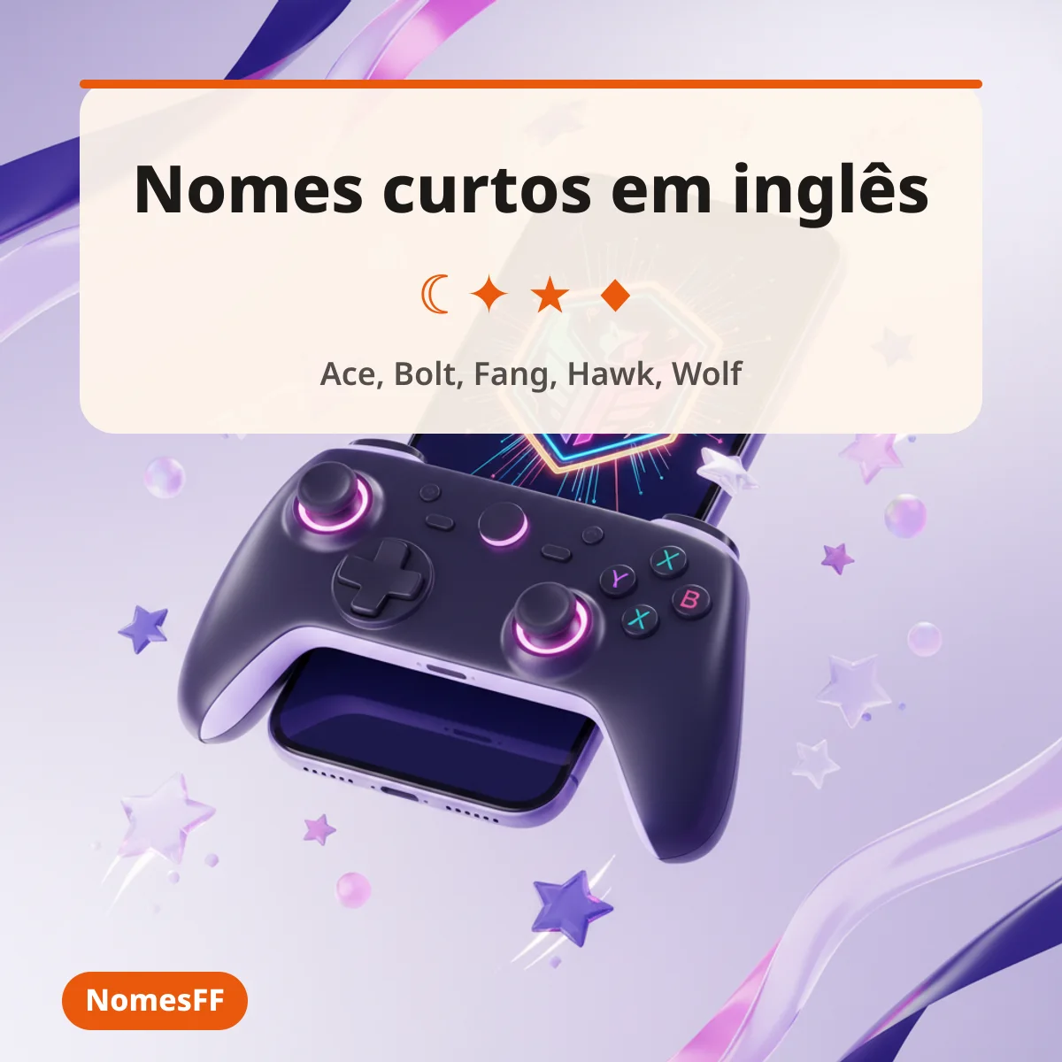 Nomes curtos em inglês para Free Fire